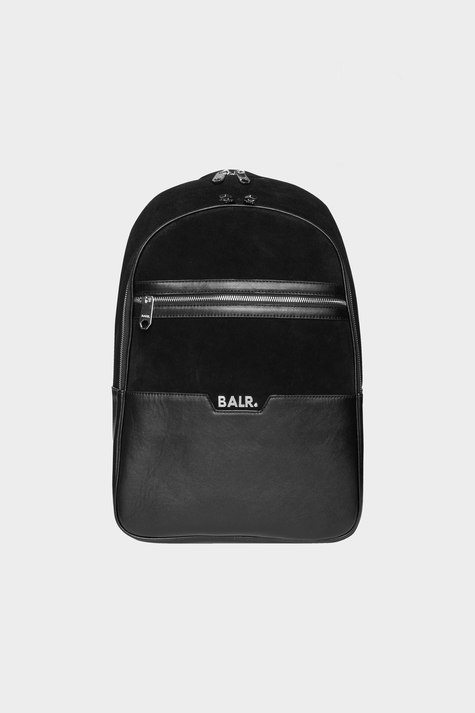 Sorrento Leather/Suede Backpack Jet Black