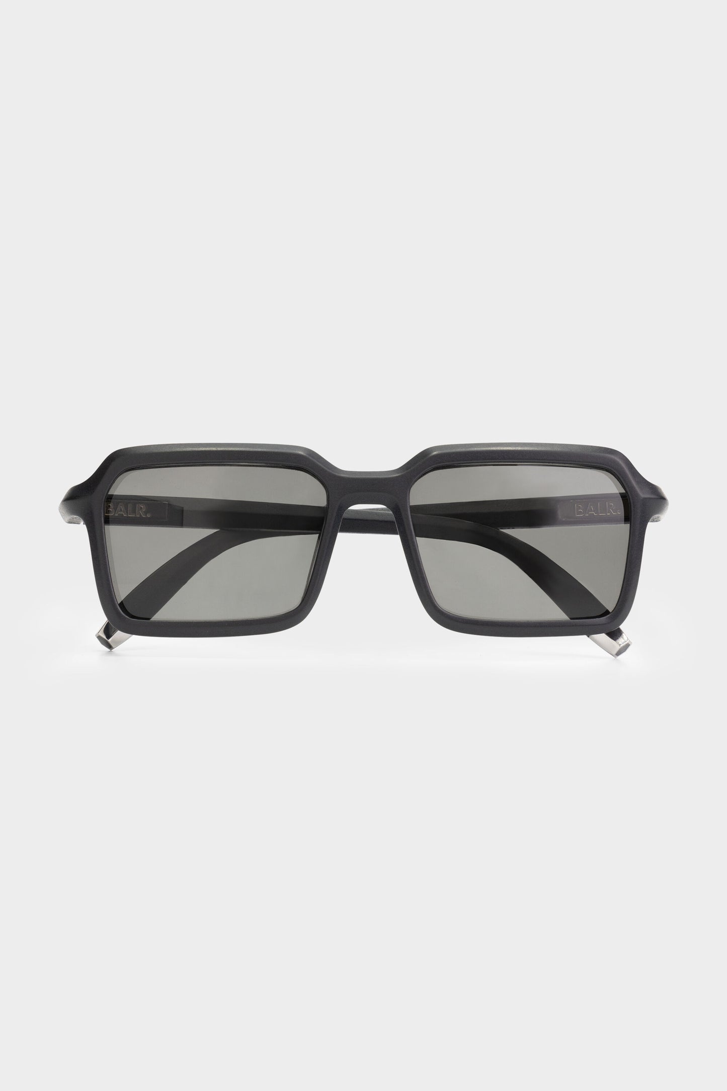 Classic Rectangle Sunglasses Black/Smoke Grey