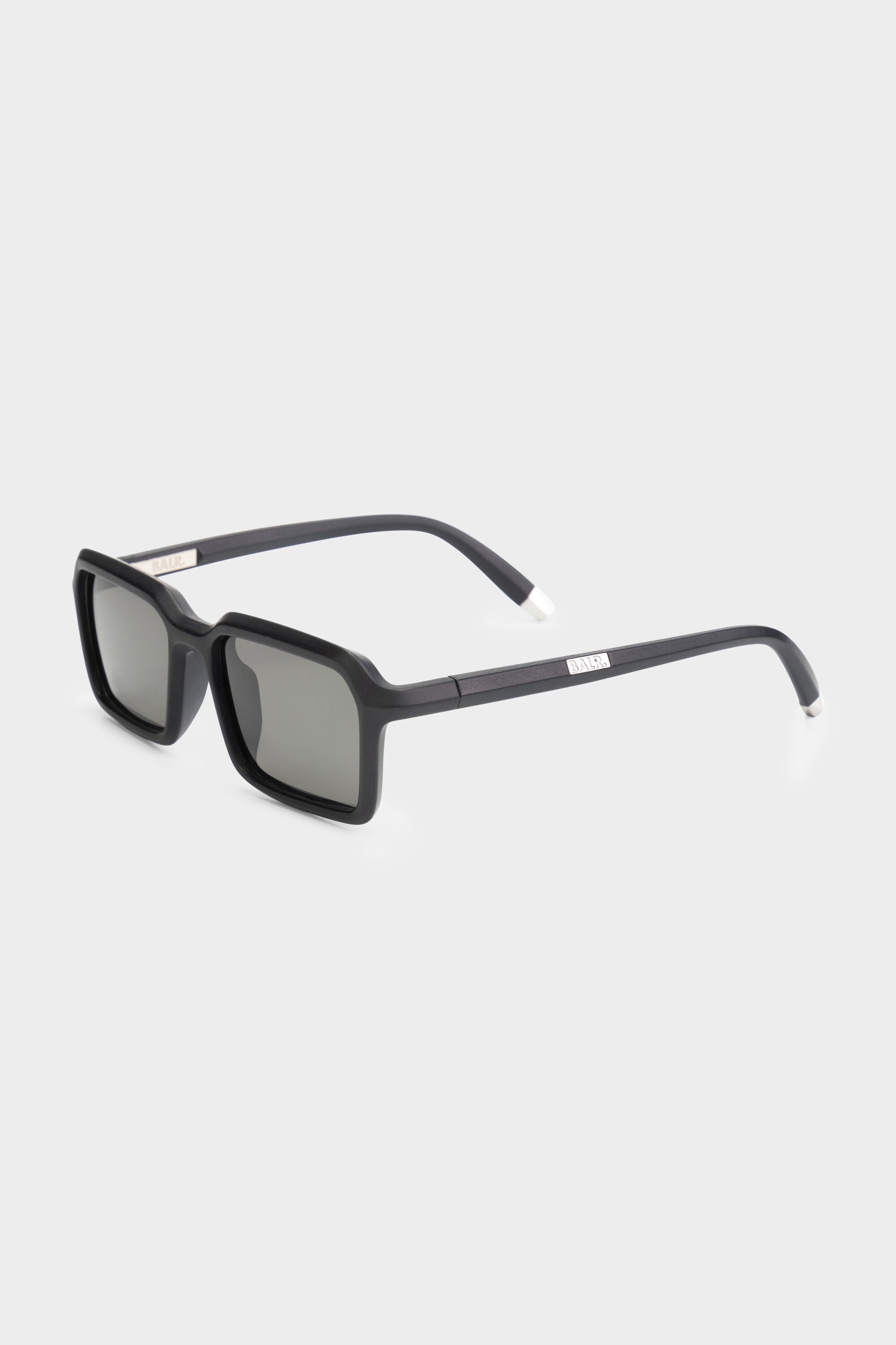 Classic Rectangle Sunglasses Black/Smoke Grey