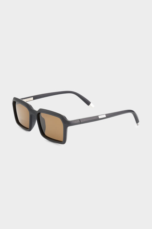 Classic Rectangle Sunglasses Black/Brown