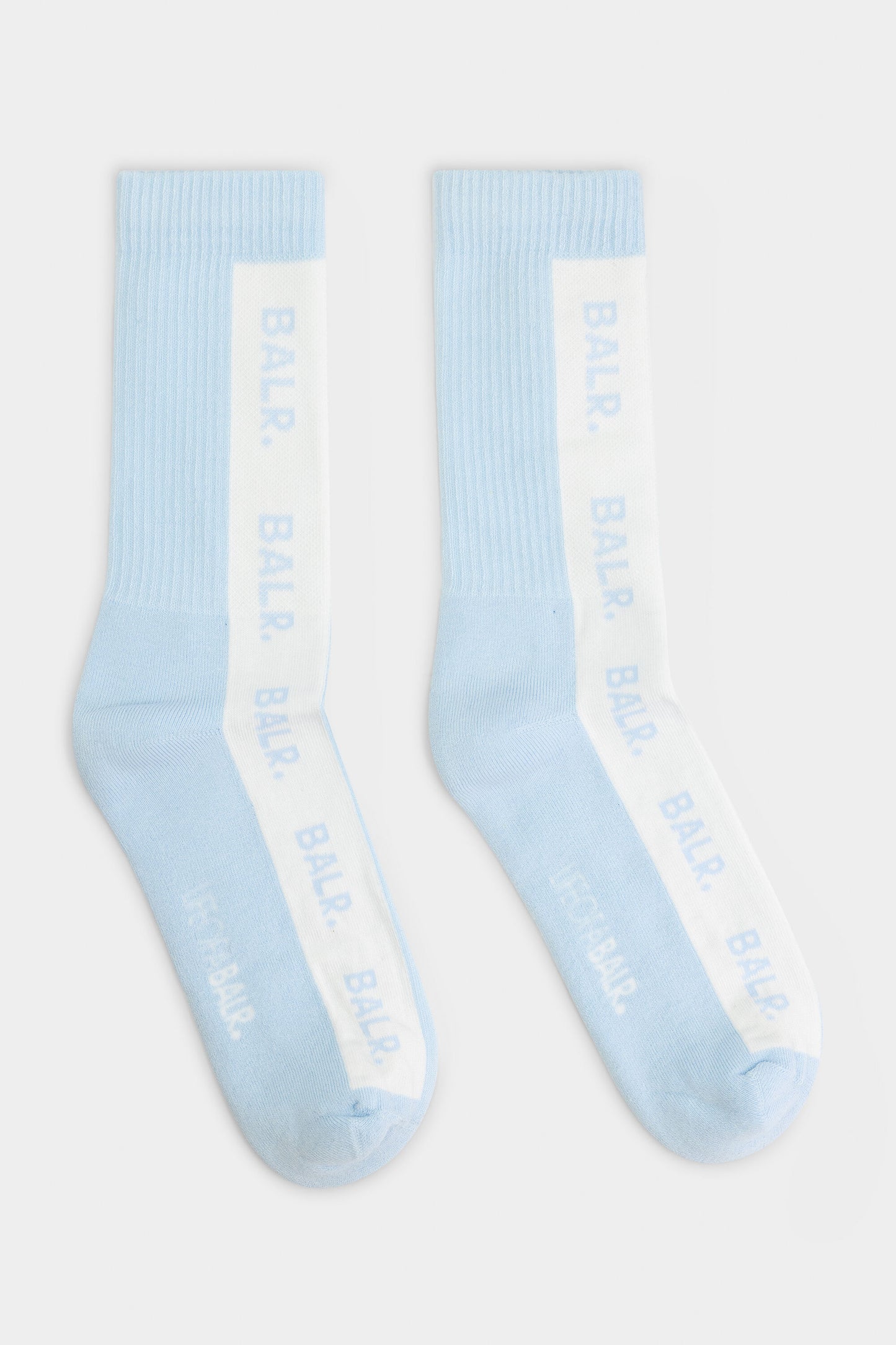 BALR. 2-Pack Vertical Logo Socks Baby Blue