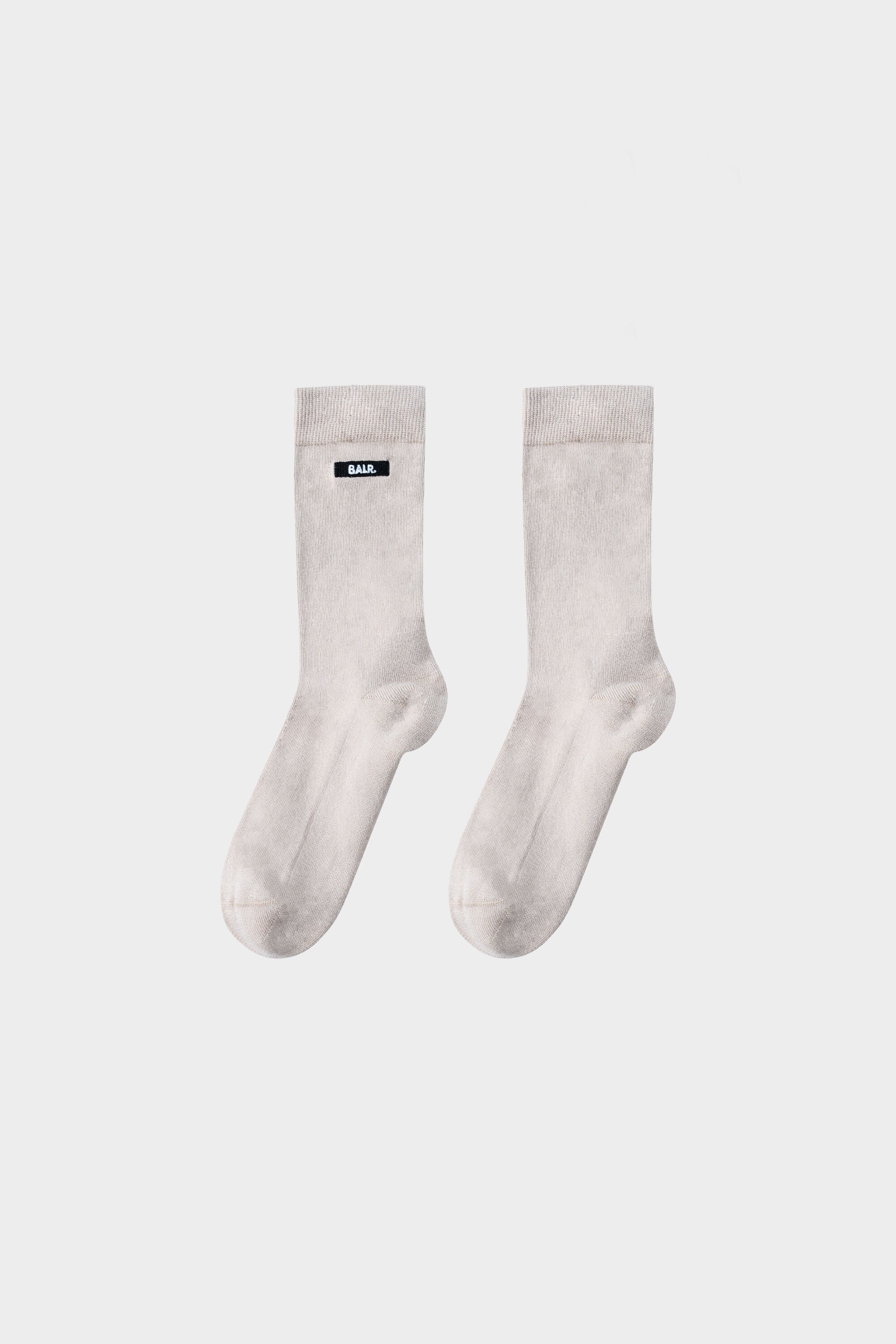 BALR. Socks 2-Pack Club Logo Embroidery White Pepper