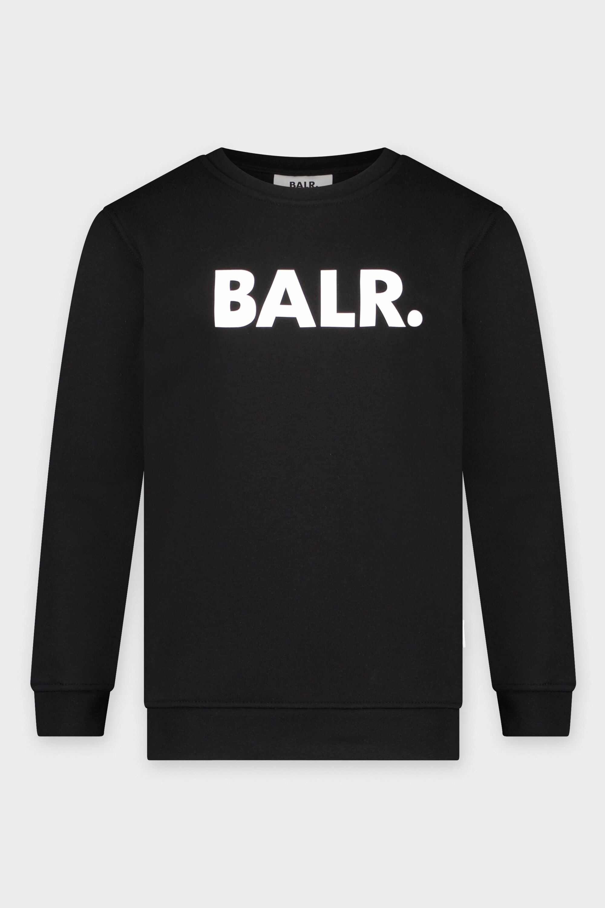 Brand Straight Crewneck Kids Jet Black