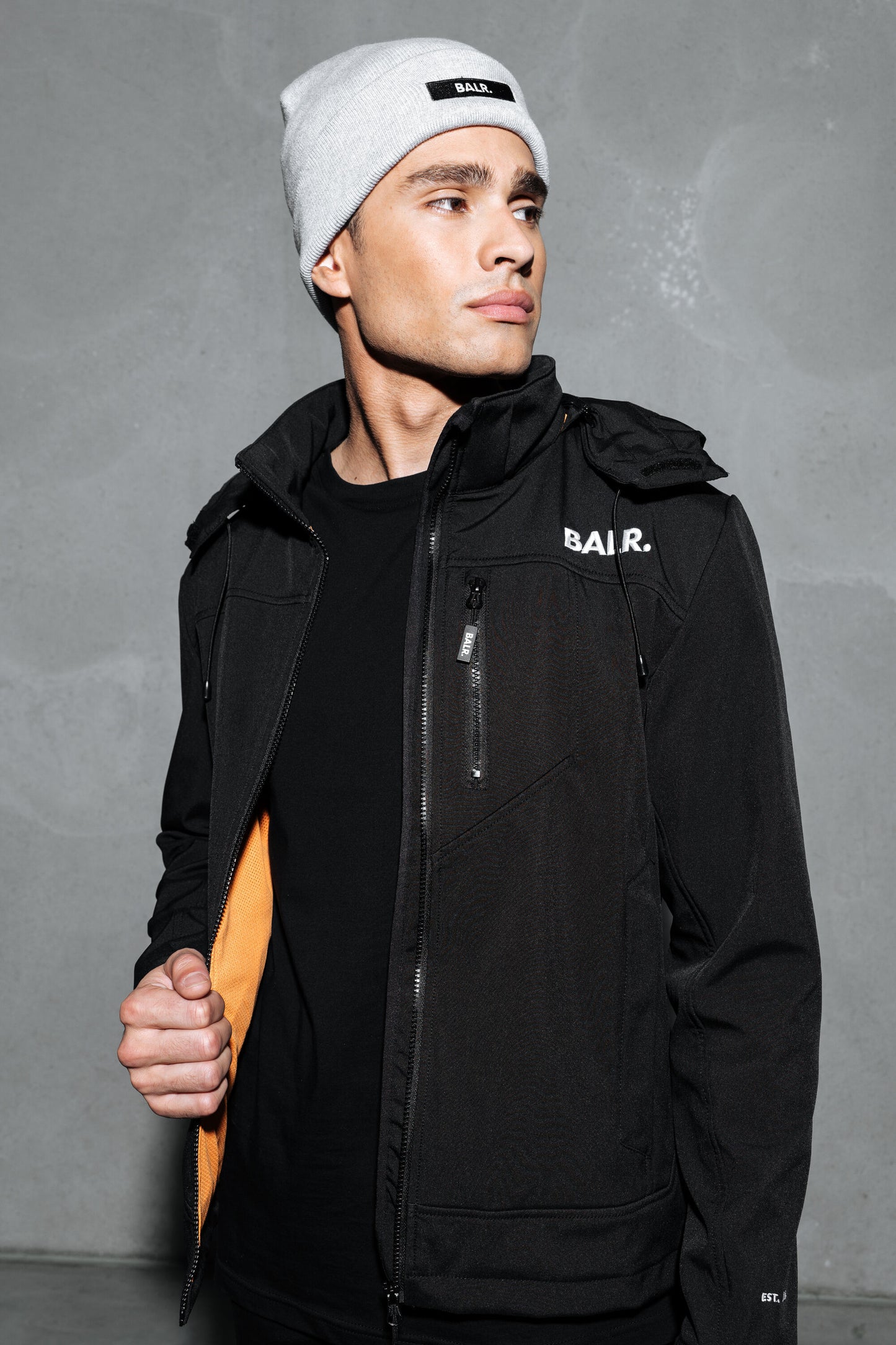 BALR. Gebreide muts Grey Heather