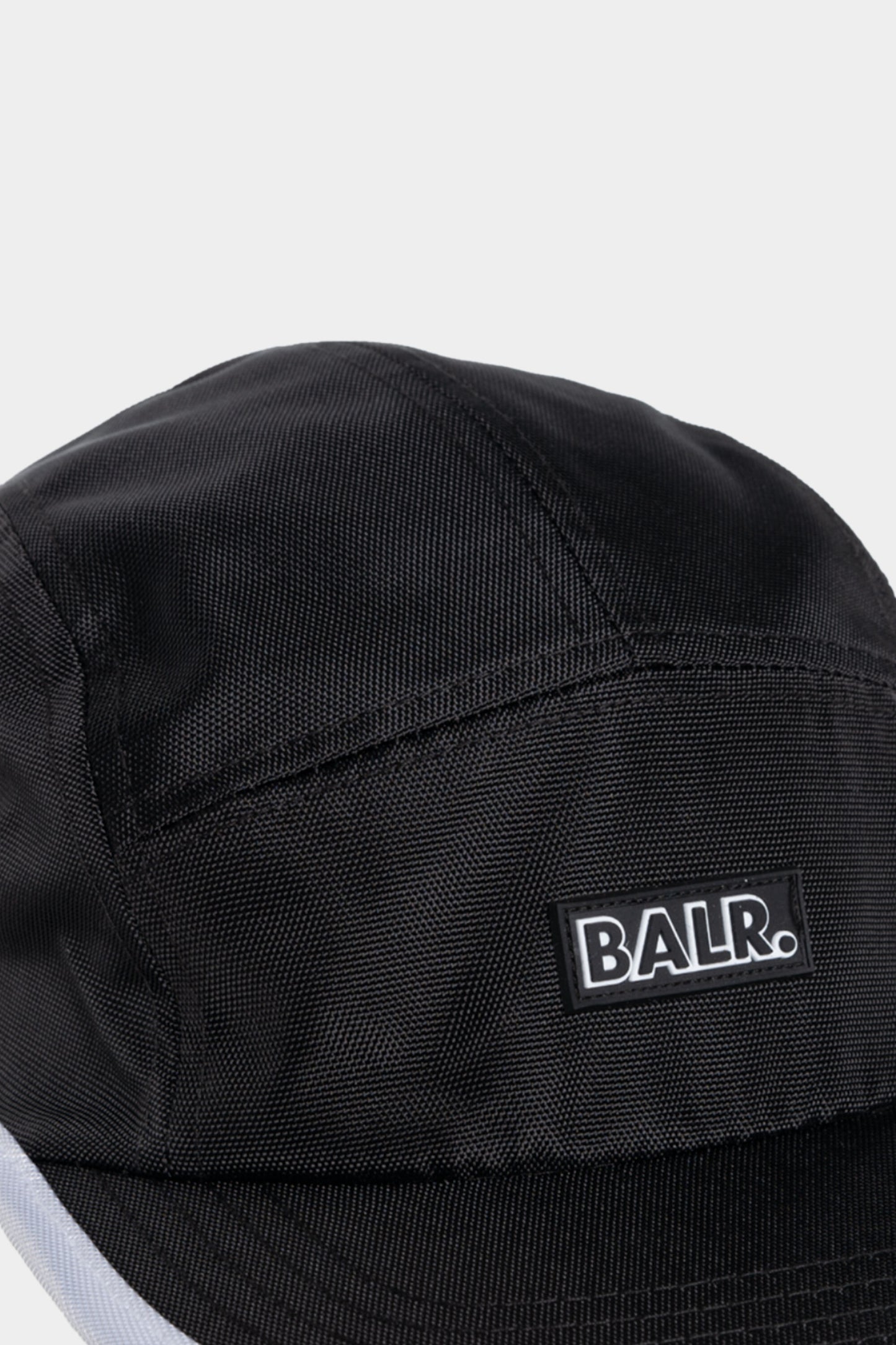 BALR. 5-Panel Rubber Logo Cap Jet Black