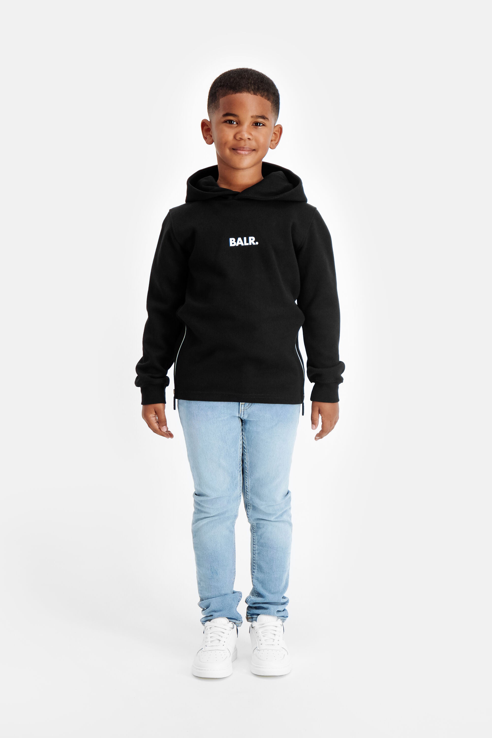 Q-Series Straight Classic Hoodie Kids Jet Black