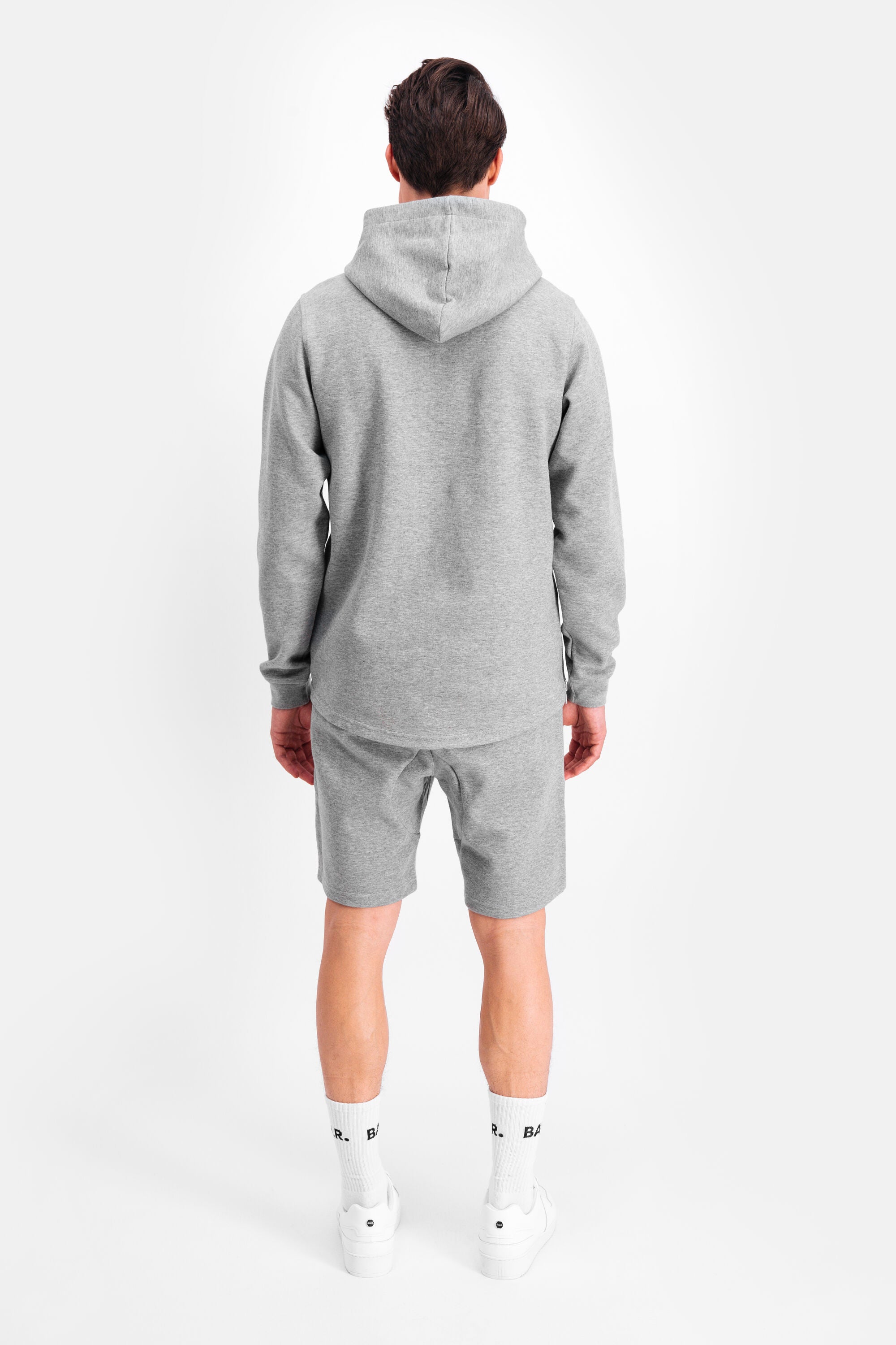 BALR. Q Series Straight Classic Hoodie Grey Heather