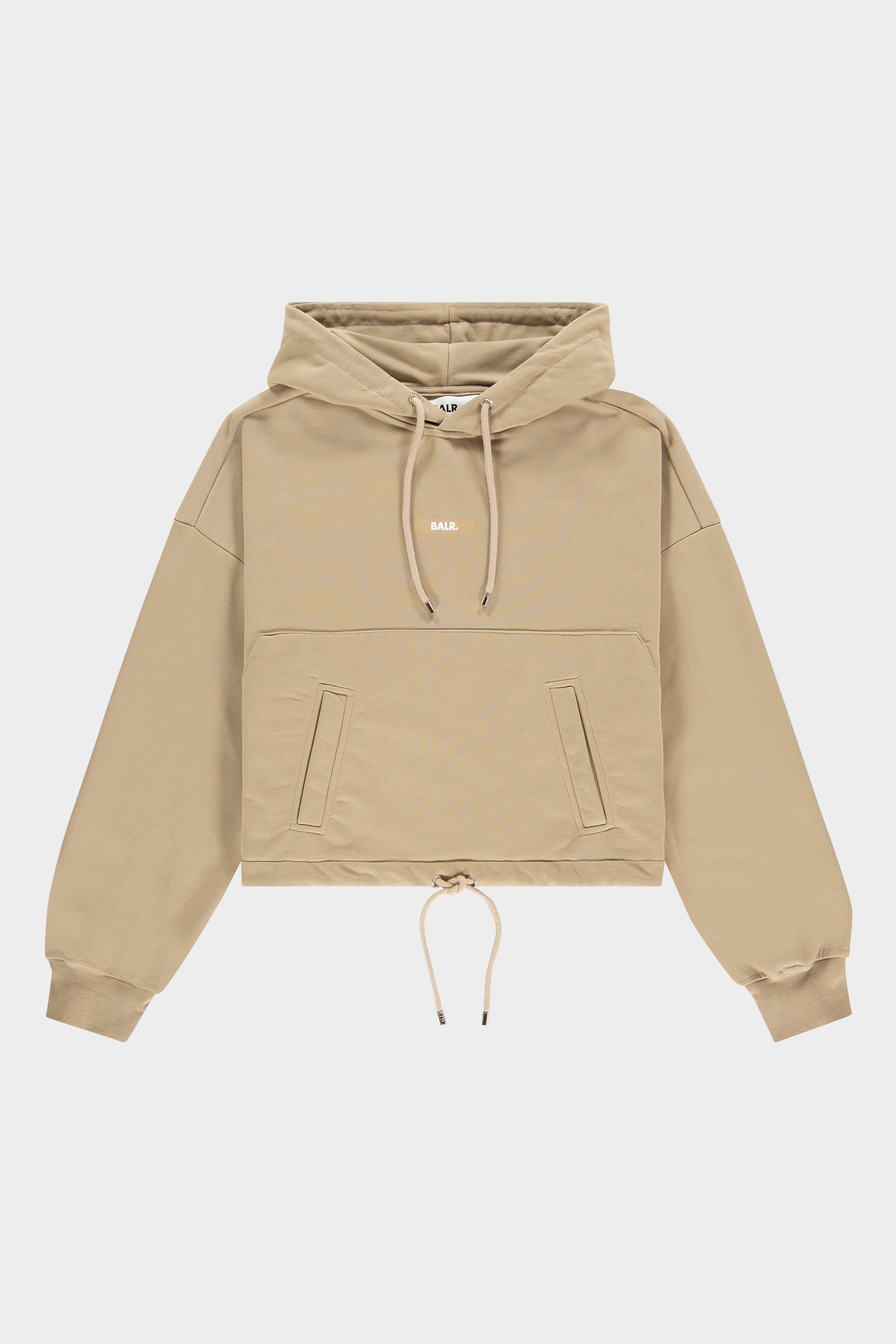 BALR. Drawcord Hoodie Club Logo White Pepper