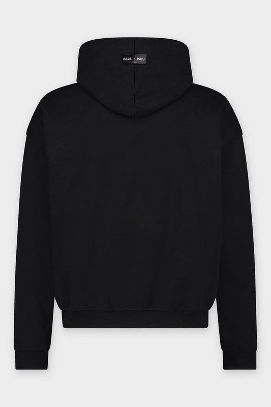 Joey Box Hexagon Panel AOP Hoodie - ISHU Jet Black/3M Reflective